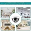4pcs Dome Simulation Camera Fake CCTV Dummy with Flashing Led Light for Homes & Business Powered by 2"AA Batteries (White) view 2