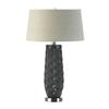 Nikki Chu Home Modern Decorative 17.00" L x 17.00" W x 26.00" H Tao Charcoal Prism Table Lamp view 1