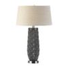 Nikki Chu Home Modern Decorative 17.00" L x 17.00" W x 26.00" H Tao Charcoal Prism Table Lamp view 2