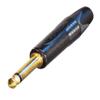 Neutrik NP2X-B Mono 1/4 6.35 mm TS Phone/Guitar Plug Gold Contact Black Shell view 1