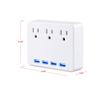 CyberPower P3WU Blue Lighted Power Wall Tap, 3 Outlets, 4 USB Charge Ports view 4