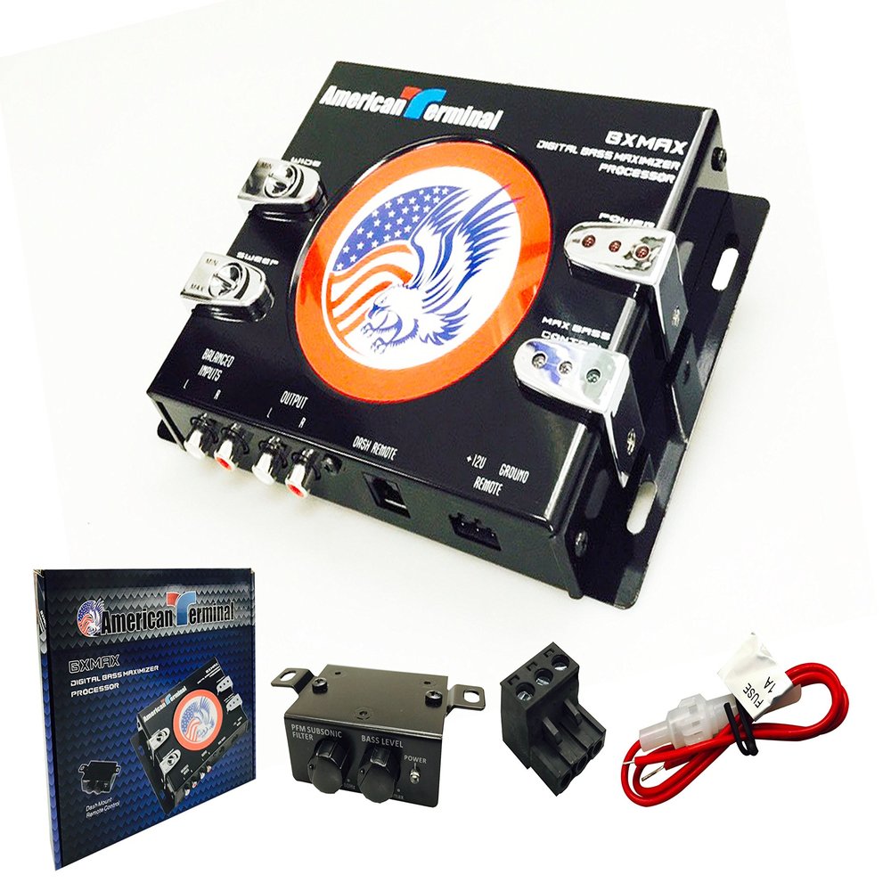 American Terminal BXMAX Digital Bass Maximizer Processor with Dash Mount Remote Control