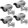 AlfaView Solar Powered Bullet Dummy Fake Surveillance Camera Security CCTV Dome Camera with LED Flashing Light for Outdoor/Indoor,Home/Business view 1
