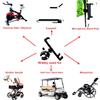 DHYSTAR Tablet Holder Mount for Exercise Spin Bike,Treadmill,Elliptical Handlebar,Boat Helm,Music Microphone Stand Pole,Golf Cart,Stroller,Fits for Tablets/Smart Phones,Adjustable & Stable view 2