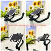 DHYSTAR Tablet Holder Mount for Exercise Spin Bike,Treadmill,Elliptical Handlebar,Boat Helm,Music Microphone Stand Pole,Golf Cart,Stroller,Fits for Tablets/Smart Phones,Adjustable & Stable view 3