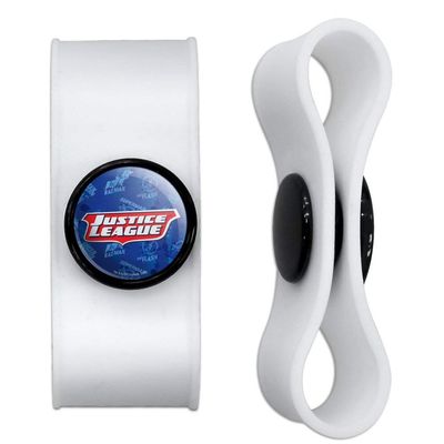 GRAPHICS & MORE Justice League Logo Headphone Earbud Cord Wrap - Charging Cable Manager - Wire Organizer Set of 2 - White
