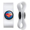 GRAPHICS & MORE Superman New 52 Shield Logo Headphone Earbud Cord Wrap - Charging Cable Manager - Wire Organizer Set of 2 - White view 1