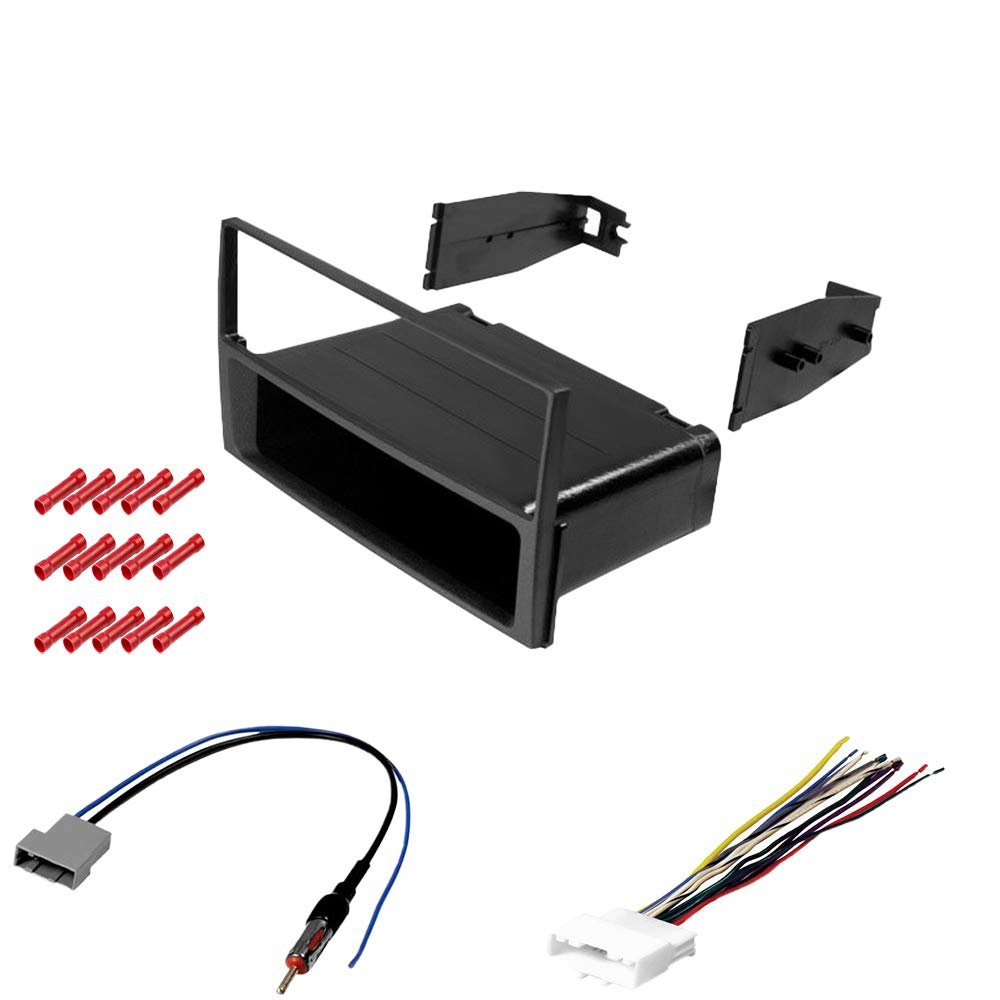 CACH KIT516 Bundle with Car Stereo Installation Kit for 2013  2016 Chevrolet City Express  in Dash Mounting Kit, Antenna for Single Din Radio Receiver (4 Item)