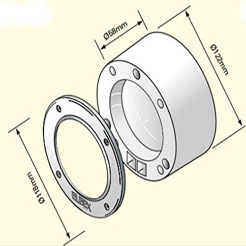 ELBEX EMB9R White UNBREAKABALL Camera Round Surface Mount