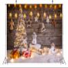 BELECO 5x3ft Fabric Christmas Backdrop Christmas Decoration on Wooden Background Snowman Backdrop for Christmas New Year Event Party Decorations Celebration Photo Background Photo Studio view 3
