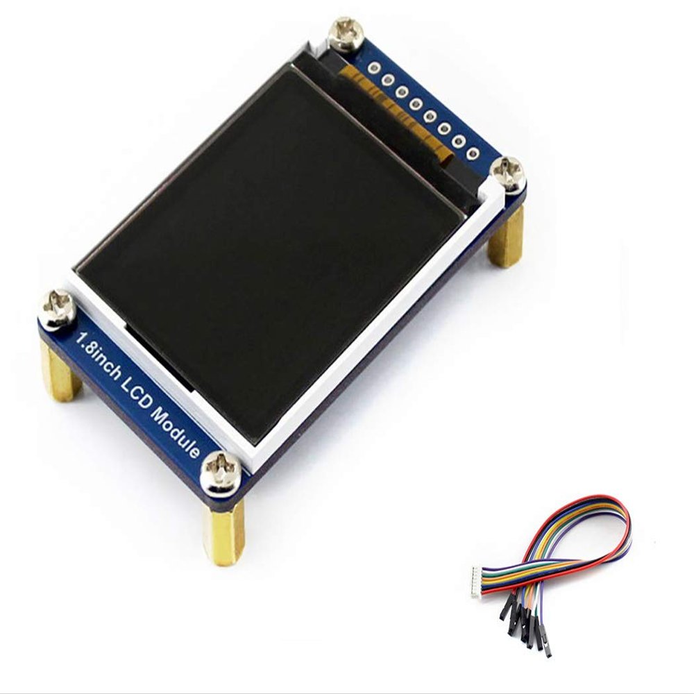 1.8inch LCD Display Module 128x160 Pixels Embedded Controller Communicating via SPI Interface. RGB, 65K Display Color with Examples for Raspberry Pi/Jetson Nano/Arduino
