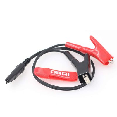 DRRI A00401 Power Cable with Alligator Clips to SAE 2pin Connector for Top-con