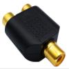 AAOTOKK RCA Y Splitter Adapter,Gold-Plated1RCA Female to 2 RCA Female Jack Audio Video Y Splitter Adapters Connector for Audio Video AV TV Cable Convert (5 Pack F/F) view 3