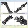 VX-600 Foldable Tripod Dolly with 3 Locking Track Wheels Pulley,Adjustable Leg Mount and Storage Bag,Compatible with Most Tripods, Light Stand for Cameras Camcorder Photography view 2