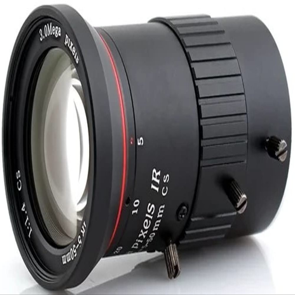 Aida Imaging CS-Mount 5-50mm Varifocal 3 Megapixel Manual Iris Lens, Black (CS-0550V)