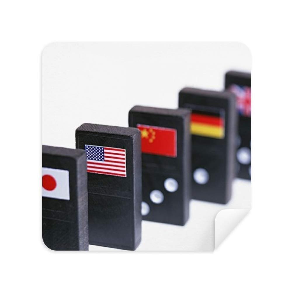 Pai Gow Dice Flag Gambling Glasses Cleaning Cloth Phone Screen Cleaner Suede Fabric 2pcs