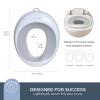 Dreambaby EZY- Potty Training Toilet Seat Topper, Non-Slip and Great for Travel, Grey, Toilet Training Seat view 2
