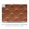 Laptop Notebook Skin Vinyl Sticker Cover Decal for 14" HP 2 in 1 Touchscreen Chromebook x360 - Copper Grid Panel Metal view 2
