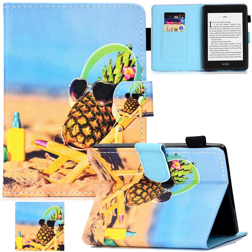 Artyond Case for Kindle Paperwhite 10th Generation 2018, Lightweight Slim Folio Cover with Auto Wake/Sleep Protective Case for Amazon Kindle Paperwhite 10th Generation 2018 Release, Pineapple
