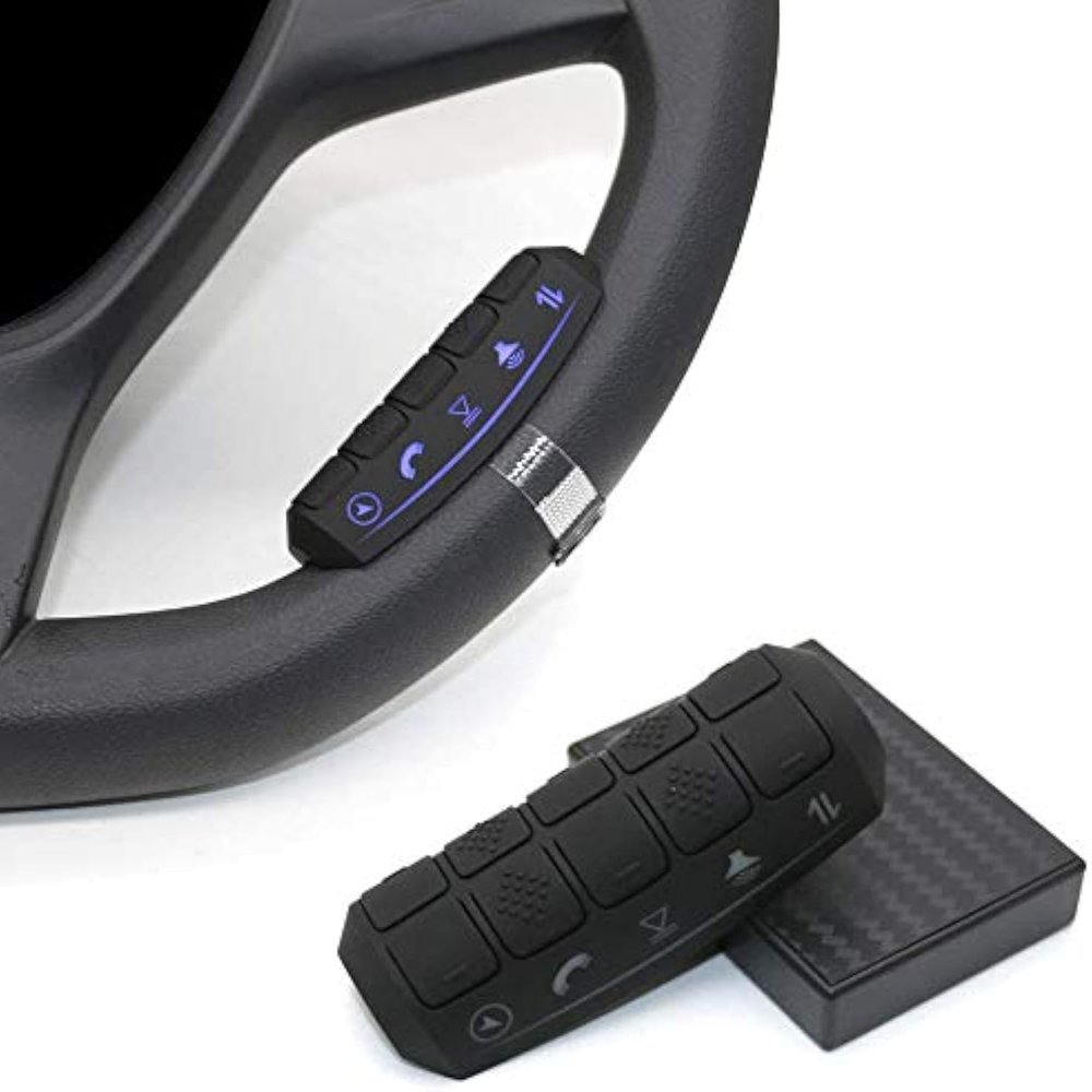 Car DVD GPS Player Wireless Remote Controller, Steering Wheel Remote Control Button for Car Navigation DVD 2 din Radio Bluetooth Steering Control
