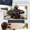 Portable Soundbar for TV/PC, Outdoor/Indoor Wired & Wireless Bluetooth 5.0 Speaker with Remote Control and Coax Cable, 2X5W Mini Home Theater Sound bar with Built-in Subwoofers for Projector (Updated) view 2