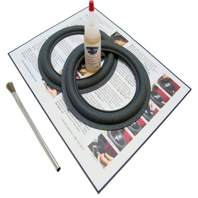 Springfield Speaker 6" Foam Surround Edge Repair Kit - 2 Speaker Kit - Compatible with BMW Z3, 280 00 062, 65.13-6 902 837, 86160-0W270