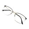 VisionGlobal Blue Light Blocking Glasses for Computer Reading or Gaming, UV 400 Anti Glare Lenses Help Reduce Eye Strain and Fatigue, Men and Women Frame (3147_Gold Black(c7), 0.00 No Magnification) view 1