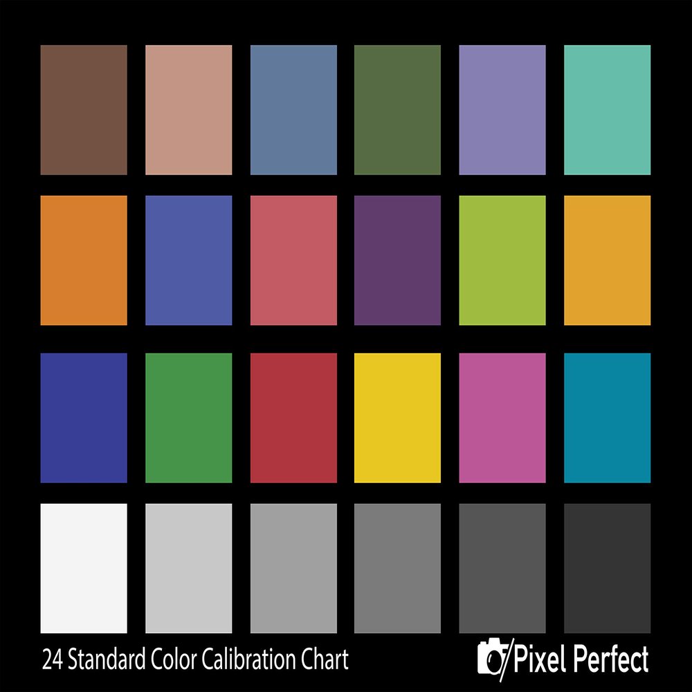 Pixel Perfect Camera Colour Correction Card 4x6 for Photo and Video - Reference Tool Grey Card Target White Balance Exposure Temperature Colour Calibration Chart, Set of 2