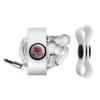 GRAPHICS & MORE Justice League Cyborg Logo Headphone Earbud Cord Wrap - Charging Cable Manager - Wire Organizer Set of 2 - White view 2