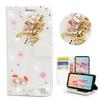 STENES Bling Wallet Phone Case Compatible with iPod Touch 5th/6th/7th - Stylish - 3D Handmade Santa Claus Elk Snowman Design Leather Cover with Screen Protector & Cable Protector - White view 2
