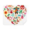 Sombrero Suger Skull Mexico Mexican Flamingo Phone Screen Cleaner Glasses Cleaning Cloth 2pcs Suede Fabric view 1