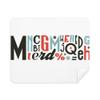 Stylish Alphabets Quote Handwrite Cleaning Cloth Screen Cleaner 2pcs Suede Fabric view 1