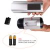 F FINDERS&CO Solar Powered Fake Security Camera, Bullet Dummy Surveillance System with Realistic Red Flashing Lights and Warning Sticker Indoor Outdoor (1, Silver) view 2