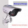 F FINDERS&CO Solar Powered Fake Security Camera, Bullet Dummy Surveillance System with Realistic Red Flashing Lights and Warning Sticker Indoor Outdoor (1, Silver) view 4