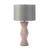 Nikki Chu Home Modern Decorative 15.00" L x 15.00" W x 28.00" H Gable Pink Ridges Table Lamp view 1