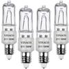Vinaco JDE11 E11 Halogen Bulbs, 100W 120V, Dimmable 2700K Warm White 4-Pack view 1