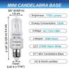 Vinaco JDE11 E11 Halogen Bulbs, 100W 120V, Dimmable 2700K Warm White 4-Pack view 3