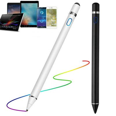 BeiCKJ 2pcs for Apple Pencil Precision Stylus Pen capacitance Touch Pencil, Rechargeable Capacitive Stylus for Touch Screen Devices