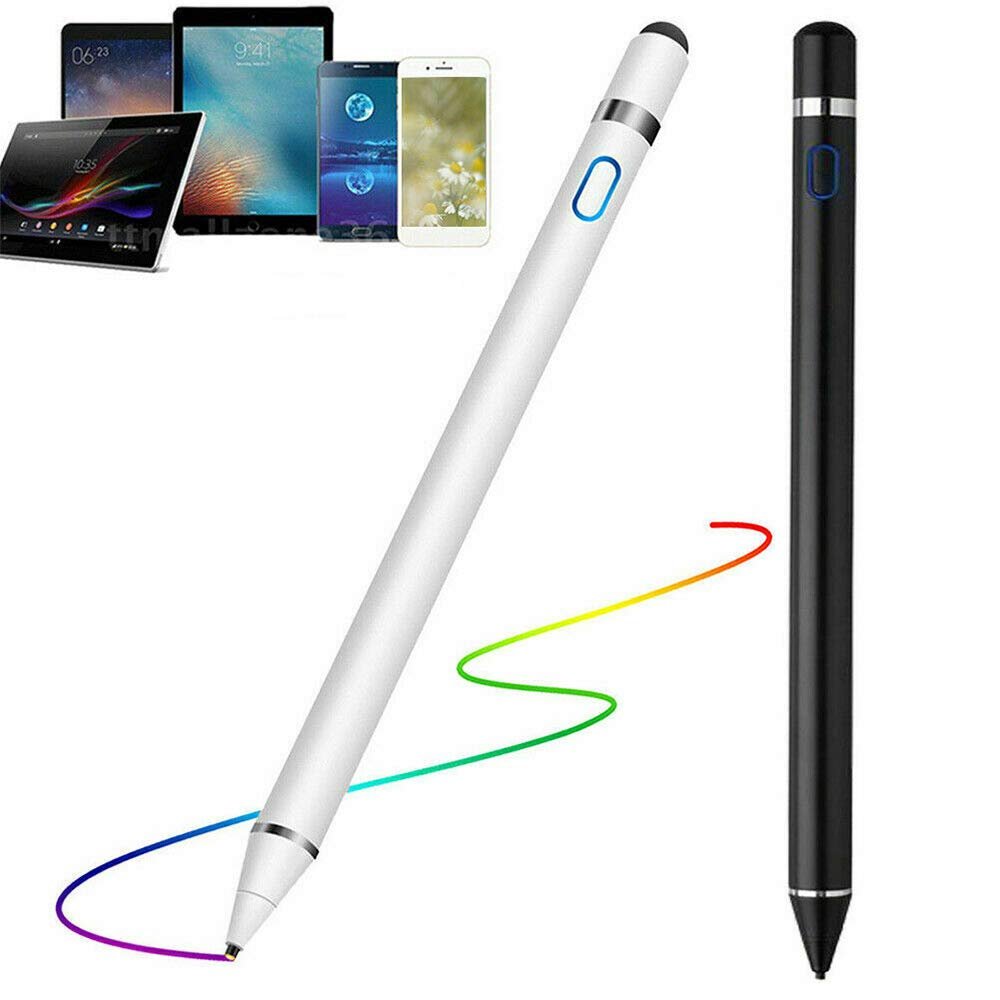 BeiCKJ 2pcs for Apple Pencil Precision Stylus Pen capacitance Touch Pencil, Rechargeable Capacitive Stylus for Touch Screen Devices