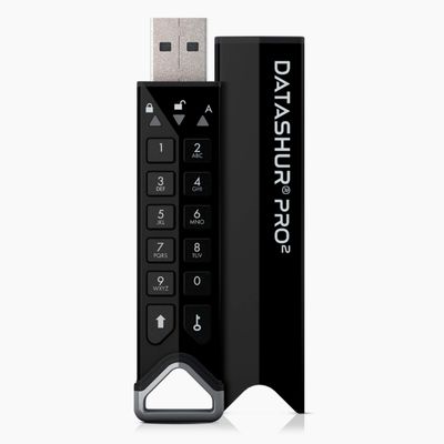 iStorage datAshur PRO2 16 GB | Secure Flash Drive | FIPS 140-2 Level 3 Certified | Password protected | Dust Water-Resistant