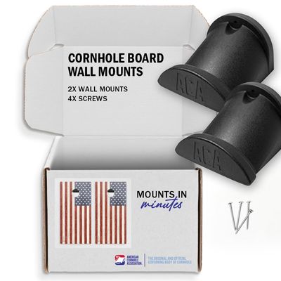 ACA American Cornhole Association Official Mount Garage Wall Organizer Accessory Regulation Cornhole Board Hanger