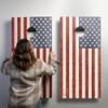 ACA American Cornhole Association Official Mount Garage Wall Organizer Accessory Regulation Cornhole Board Hanger view 4