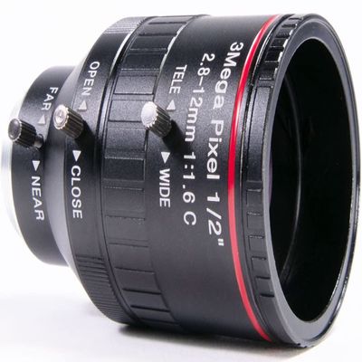 Aida Imaging CS-Mount 2.8-12mm Varifocal 3 Megapixel Manual Iris Lens, (CS-2812V)