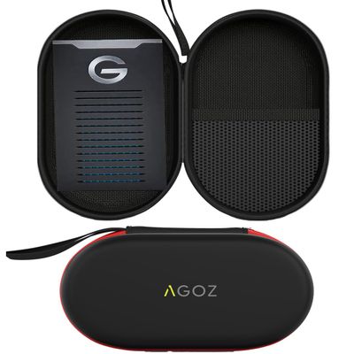 Agoz Hard Protective Carry Case for G-Technology 500 GB / 1TB / 2 TB G-Drive Mobile Portable SSD External Hard Drive - 500 GB 0G06052, 1 TB 0G06053, 2 TB 0G06054