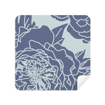 Peony Abstract Plants Art Pattern Glasses Cleaning Cloth Phone Screen Cleaner Suede Fabric 2pcs