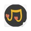 Adorable Heart-Shaped Music Notes Cleaning Cloth Screen Cleaner Suede Fabric 2pcs view 1