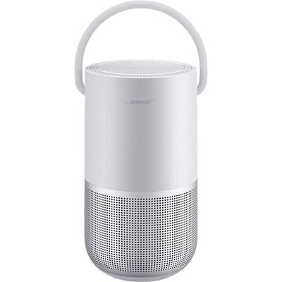 Bose Portable Smart Speaker Wireless Bluetooth Speaker with Alexa Voice Control Built-in, Silver
