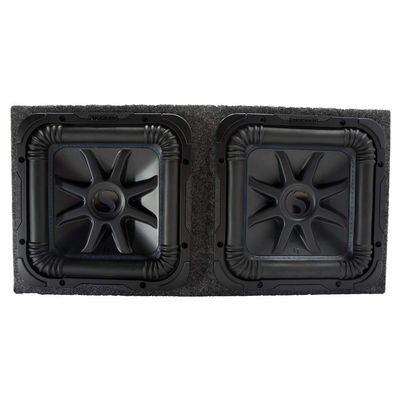 KICKER L7S12 Solo-Baric Car Audio Subwoofers and Sealed Sub Enclosure