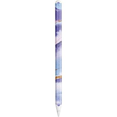 Skinit Decal Other Skin Compatible with Apple Pencil (2nd Gen 2019) - Originally Designed Blue Violet Watercolor Geode Design
