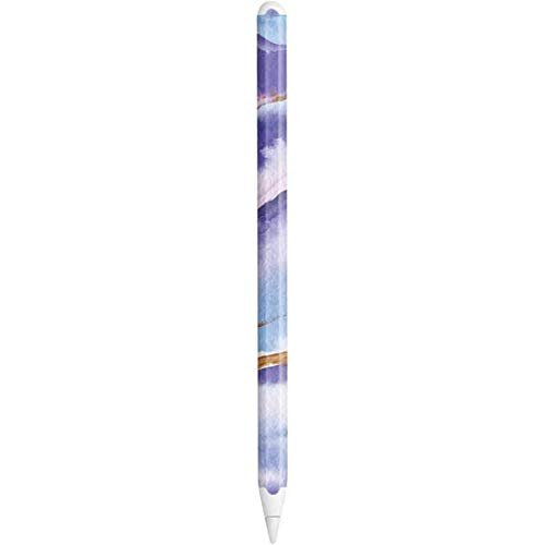 Skinit Decal Other Skin Compatible with Apple Pencil (2nd Gen 2019) - Originally Designed Blue Violet Watercolor Geode Design